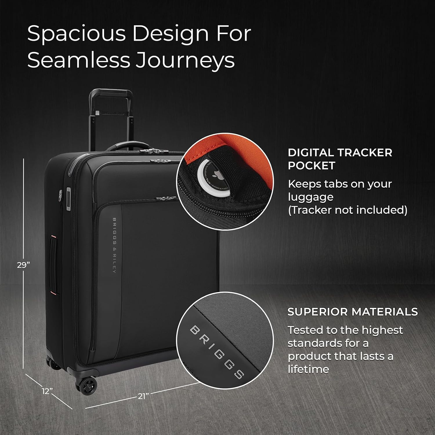 Briggs & Riley ZDX Large Expandable Spinner