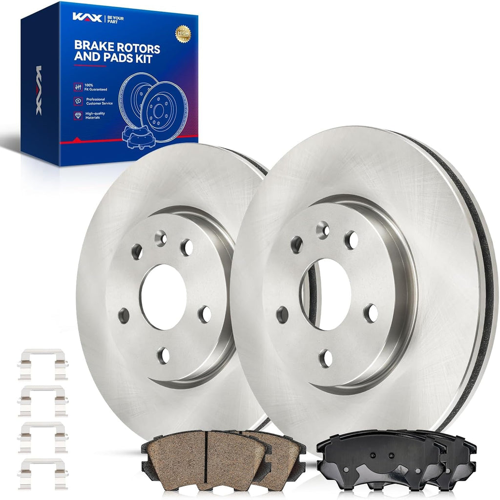 KAX Front Brake Kit for Chevrolet Camaro 2010-2015, 12.64inch Brake Rotors Pads Kit, #55174+D1404 Front Brakes