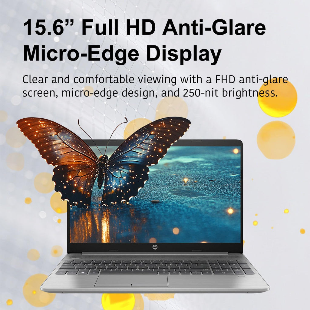 HP 15.6' FHD Laptop Computer | Latest Intel High-Performance CPU | 16GB RAM | 512GB SSD | Windows 11 Pro | Fast Wi-Fi 6 & Bluetooth 5 | Full-Size Keyboard | Up to 9H Battery for Work & Study