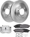 Detroit Axle - 4WD Front Brake Kit for 05-08 Ford F-150, 06-08 Lincoln Mark LT, Disc Brake Rotors Ceramic Brake Pads Brake Caliper 2005 2006 2007 2008 Replacement