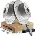 12.99' Rear Brake Kit Replacement for Chevy Silverado Suburban 1500 2001 2002 2003 2004 2005 2006, for Tahoe Avalanche GMC Yukon XL 1500 Brakes and Rotors, Drilled and Slotted Brakes