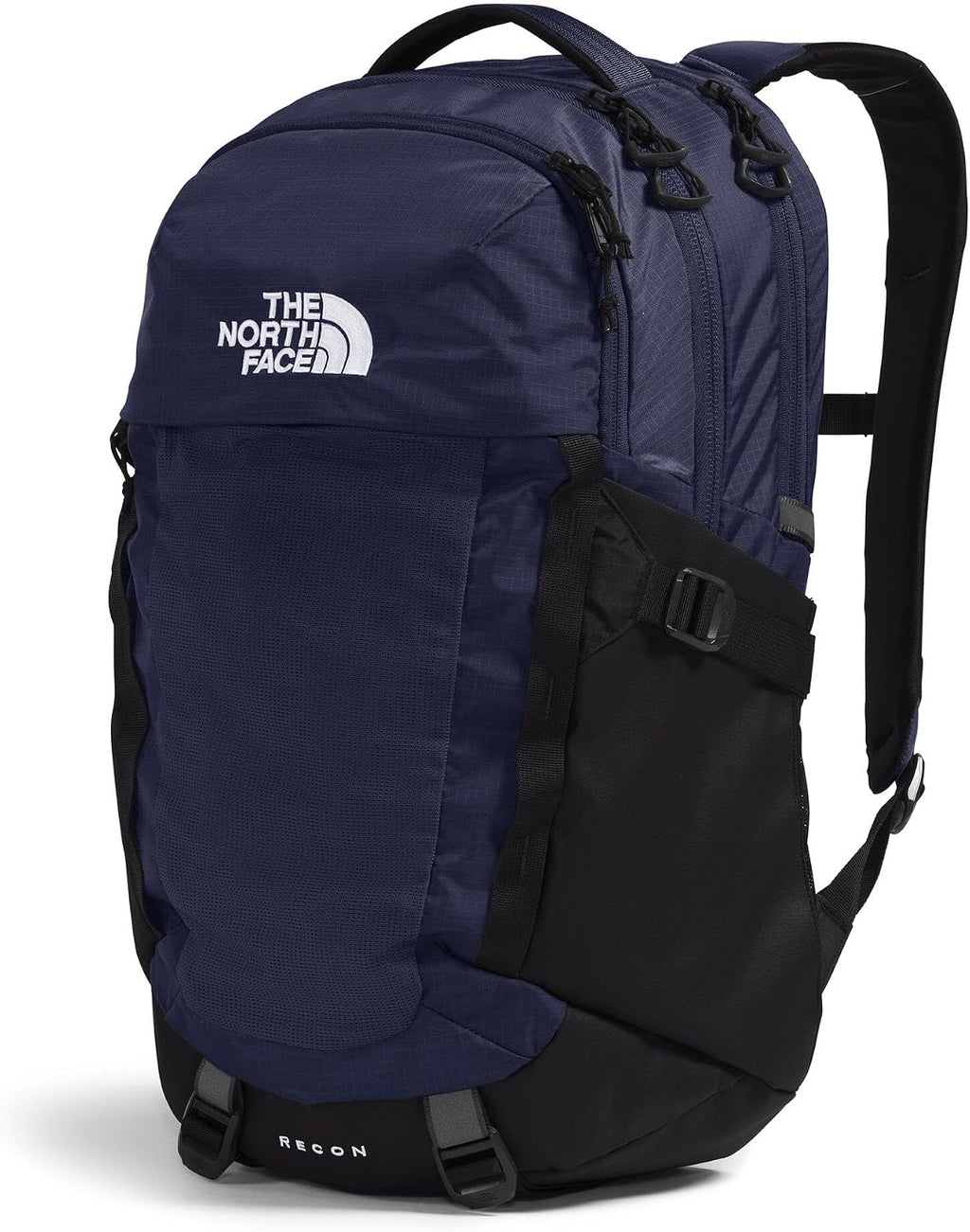 The North Face Recon Everyday Laptop Backpack - Daypack, Water Repellent, Laptop Sleeve, 2 Water Bottle Pockets, TNF Navy/TNF Black-NPF, One Size