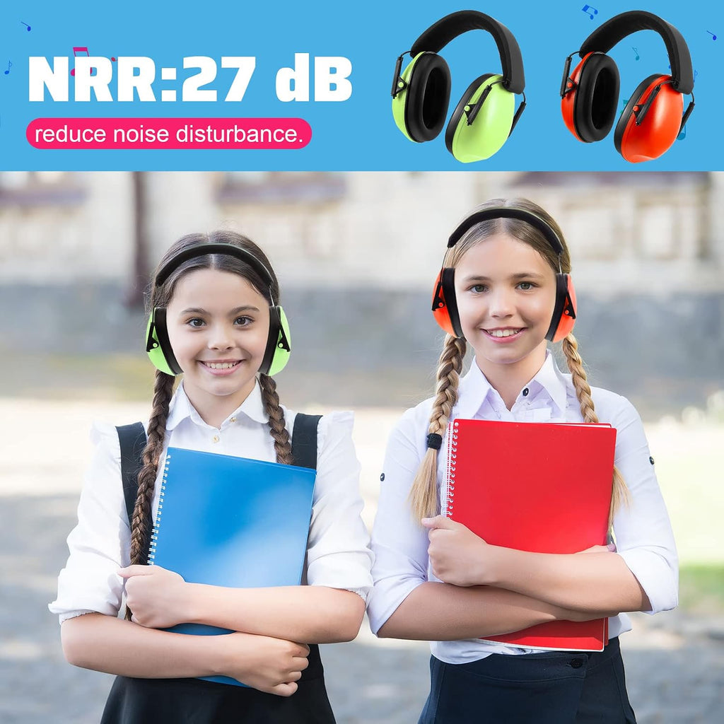 Amylove 24 Pcs Kids Ear Protection Noise Cancelling Headphones Noise Reduction Ear Muffs 27dB Hearing Protection (7 Colors)