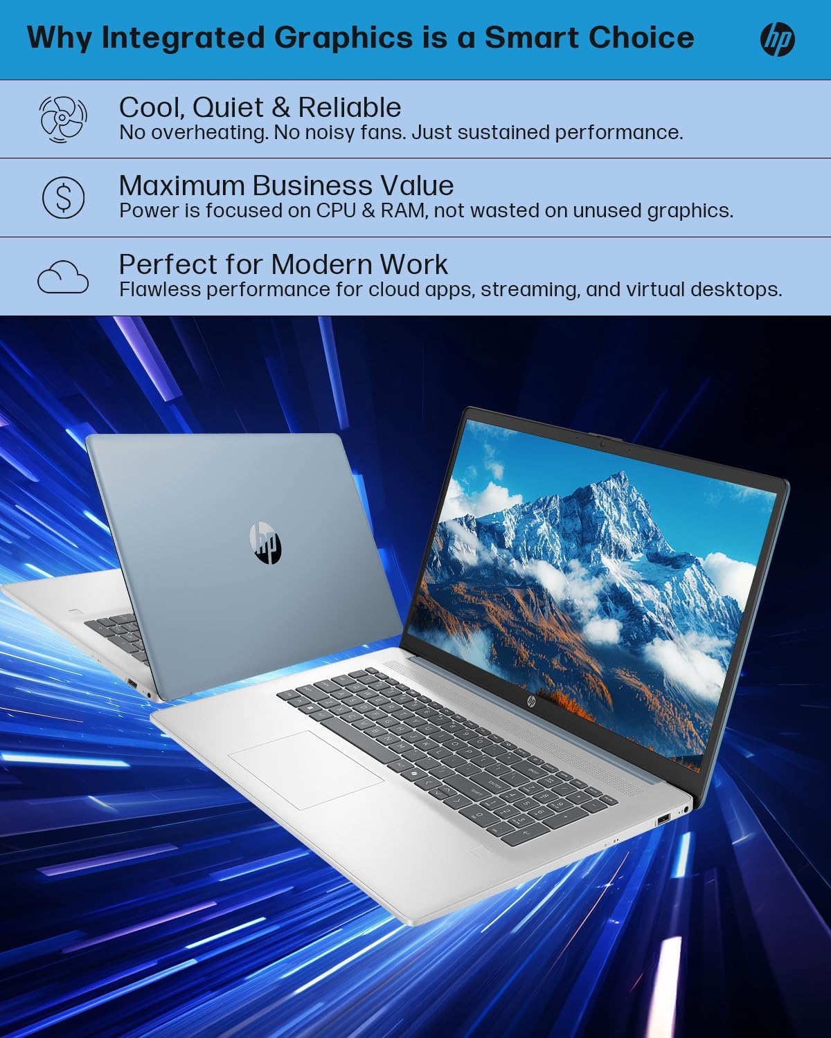 HP 17.3 Touchscreen Laptop for Business, Intel Ultra 7 255U Up to 5.2GHz, 32GB DDR5, 1TB SSD, Backlit KB, Fingerprint Reader, Wi-Fi 6, Windows 11 Pro, W/RECOLX AI Voice Recorder, REDRAGON Accessories