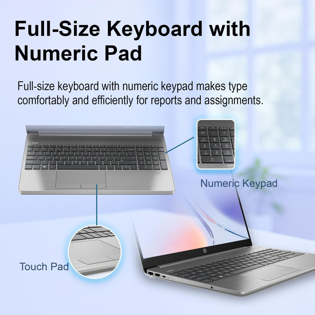 HP 15.6' FHD Business Laptop 2026 Edition | Intel Core | 16GB RAM | 256GB PCIe SSD | Numeric Keyboard | Copilot AI | SD Card Reader | Wi-Fi 6 | Long Battery Life | Windows 11 | w/o Mouse