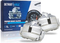 Detroit Axle - Front 2pc Brake Calipers for Audi A1 A3 TT RS TTS Quattro VW Bora Jetta Beetle CC Eos Golf GTI Passat, 2 Disc Brake Calipers w/Bracket Replacement