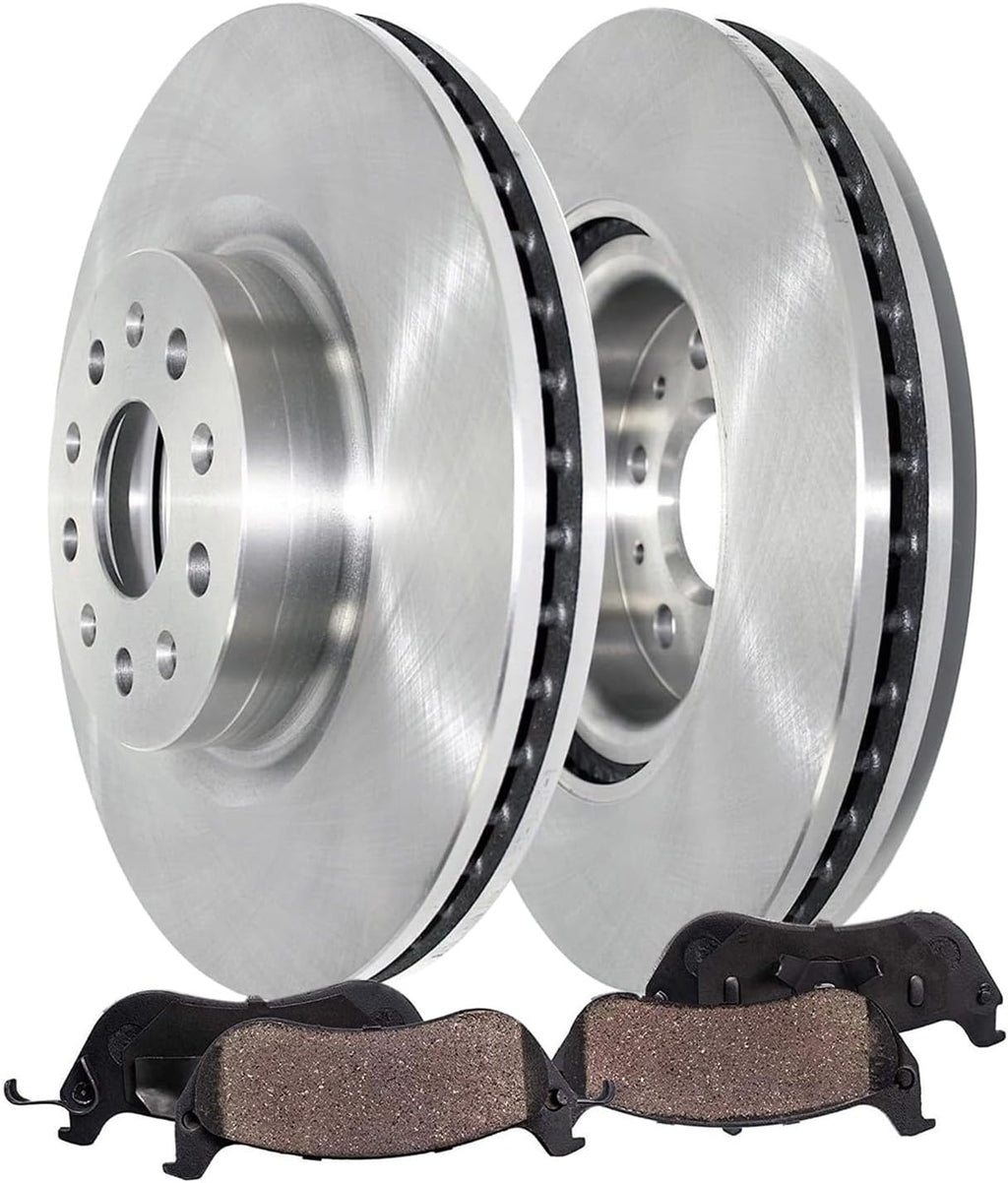 Detroit Axle - 2.0L Front Brake Kit for 2020-2025 Cadillac CT5, Disc Brakes Rotors Ceramic Brake Pads with Hardware 2021 2022 2023 2024 Replacement: 13.58' inch Rotors