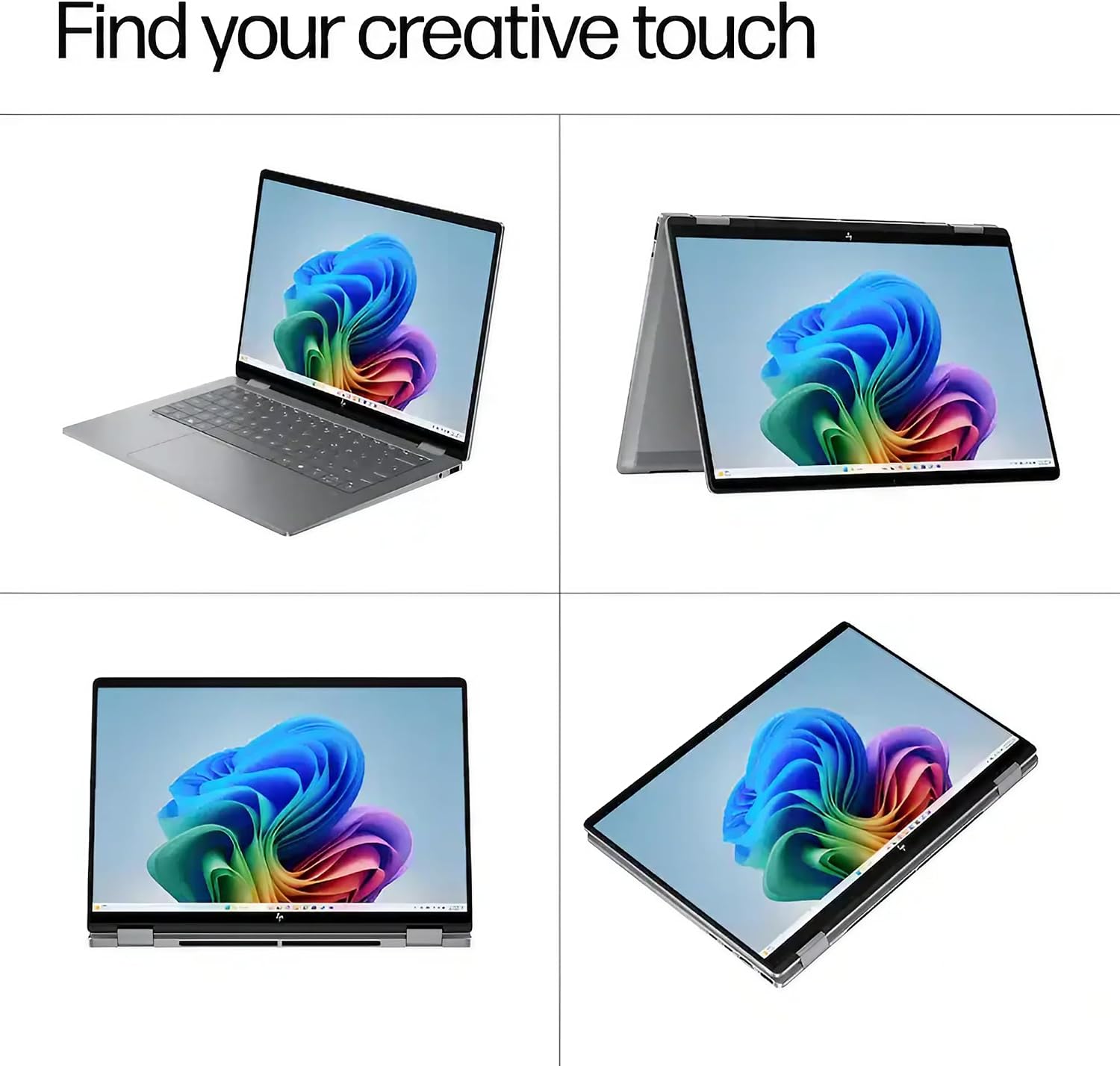 HP OmniBook X Flip 2-in-1 Laptop | 14' WUXGA IPS Touch | AMD Ryzen AI 7 350 (Up to 50 NPU Tops) | 24GB DDR5 2TB SSD | AI PC for Creator Business Professional Win11 Pro w/DLCA Accessory