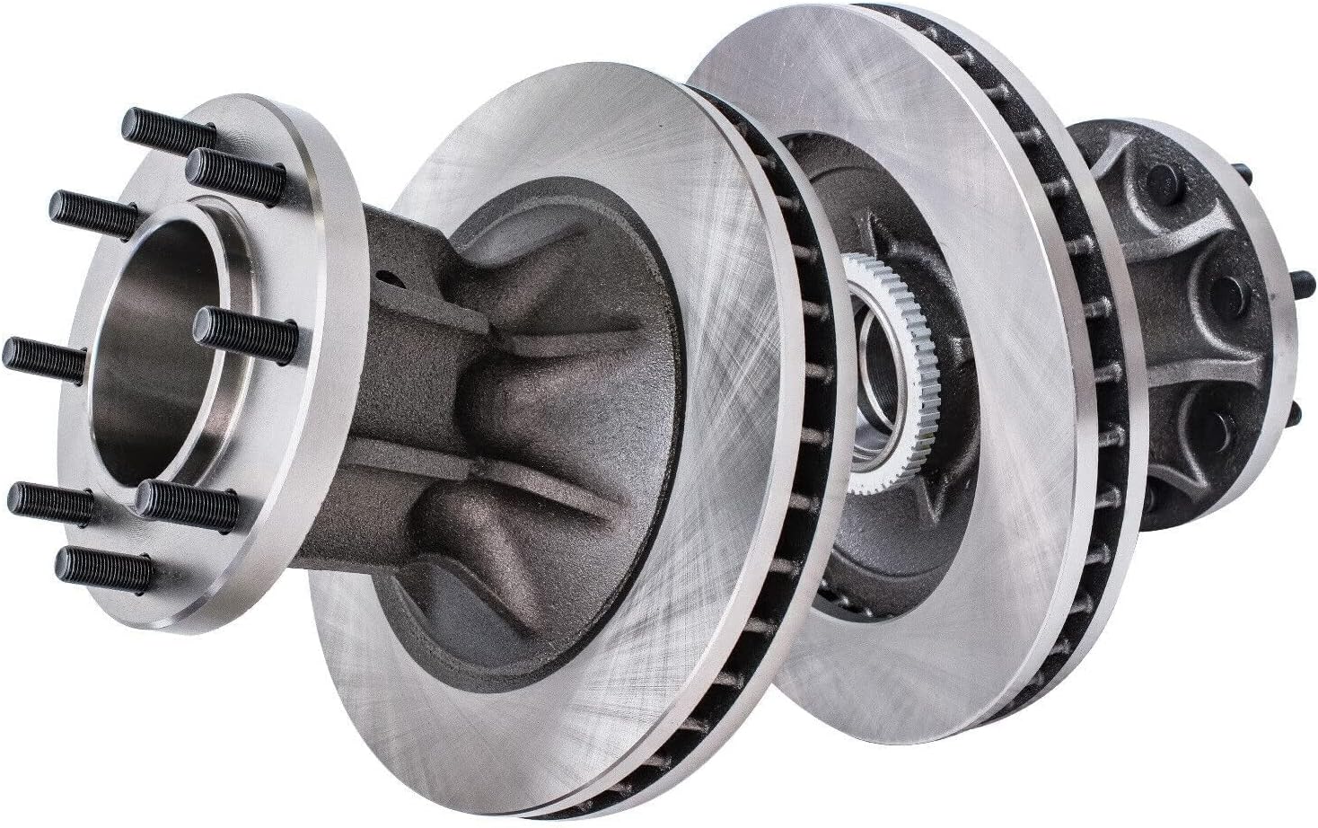 Detroit Axle - DRW Front Brake Kit for 1996-2002 Chevrolet GMC Express Savana 3500 C3500, Disc Brake Rotors Ceramic Brakes Pads 1997 1998 1999 2000 2001 Replacement : 12.52' inch Rotor