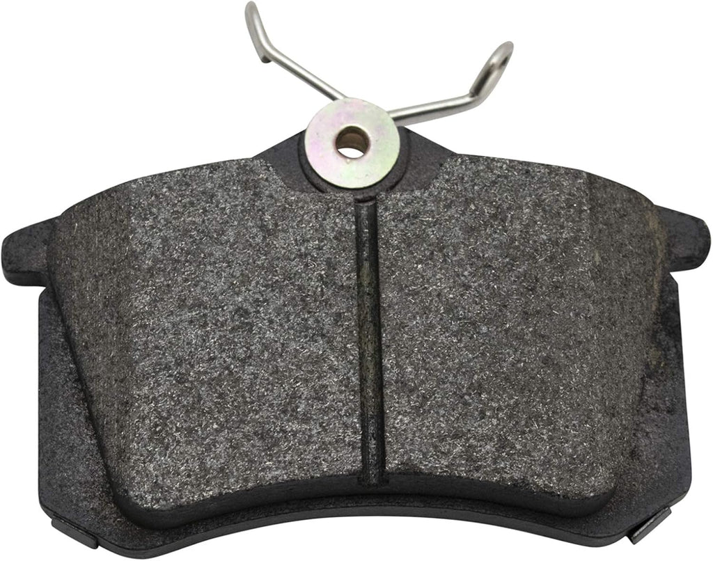 TRQ Performance Front and Rear Brake Pad and Rotor Set Semi Metallic Coated Drilled Slotted Vented Solid Compatible with 2002-2004 Audi A4 A4 Quattro