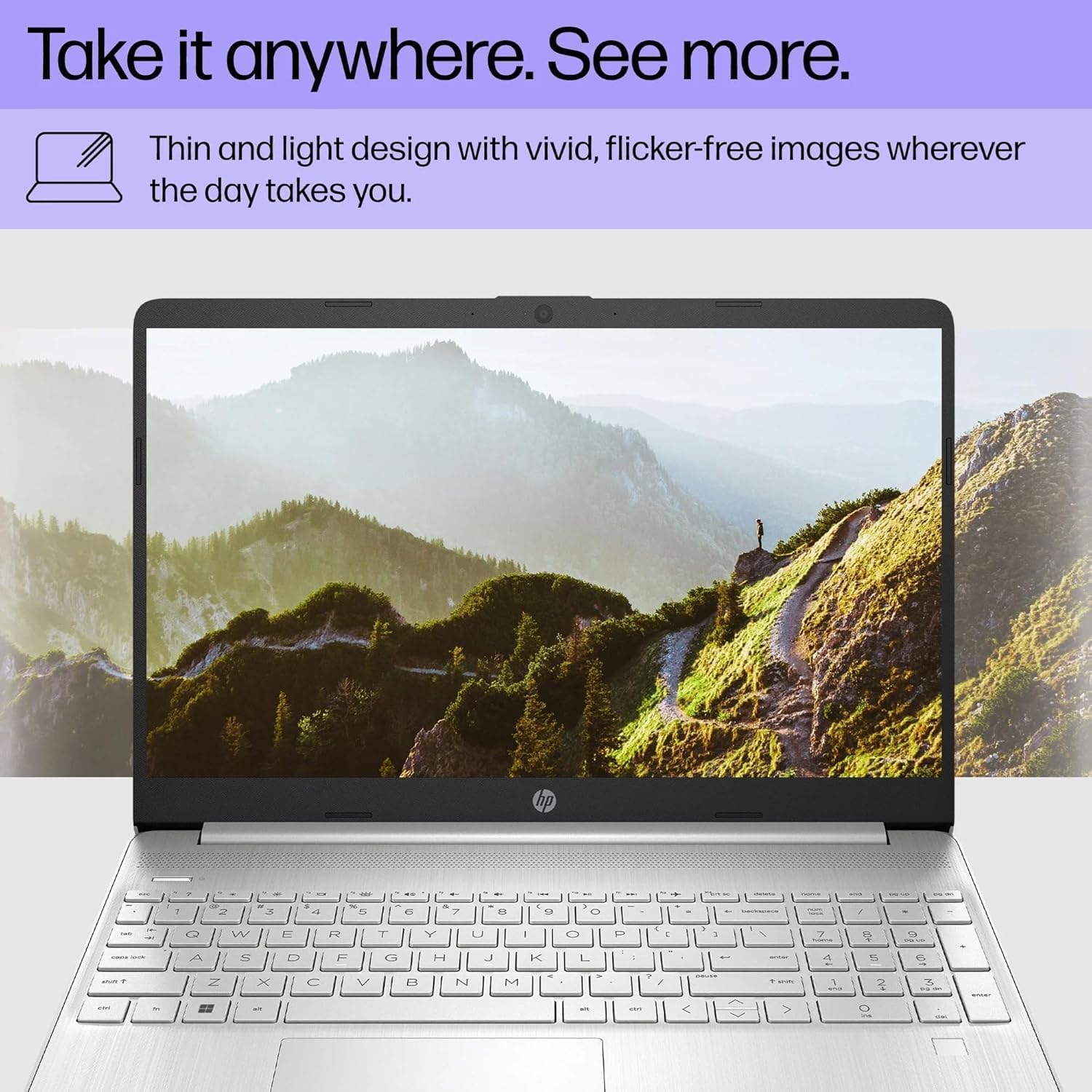 HP 15 Laptop (15.6' HD Touchscreen, Intel i3-1115G4 (Beat i5-1035G4), 16GB RAM, 512GB SSD) for Home & Student Laptop, 11-Hr Battery Life, Webcam, Numpad, Fast Charge, Win 11 Home in S Mode, Silver