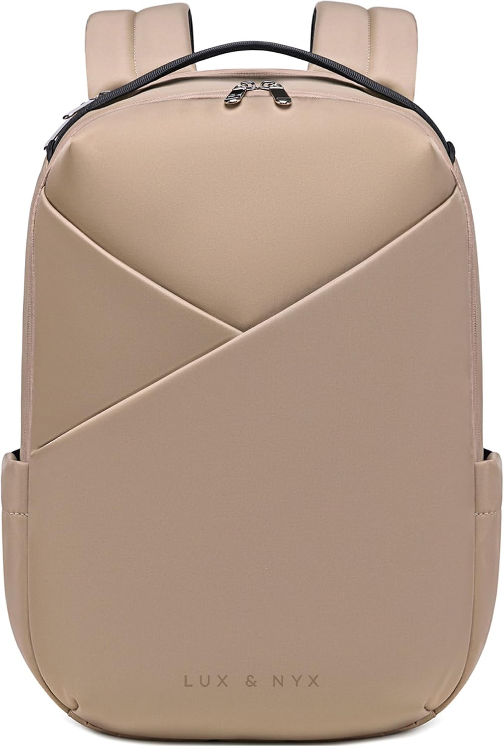 Lux & Nyx Origami Laptop Backpack for Work and Travel - Fits 16' MacBook Pro - Lightweight Business Bag - Men and Women (Champagne Taupe)
