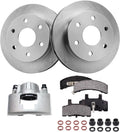Detroit Axle - Front Brake Kit for Chevrolet K1500 K2500 GMC K1500 K2500 Pickup Tahoe, Disc Brake Rotors Ceramic Brake Pads Driver Side Brake Caliper Replacement
