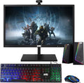 TechMagnet All in one Desktop Computer,Cheetah 4,Intel Core i5 4th Gen,8GB DDR3,120GB SSD,27 inch LED Monitor,MTG RGB Keyboard Mouse,RGB Speaker and Webcam,USB Wi-Fi,Windows 11(Renewed)