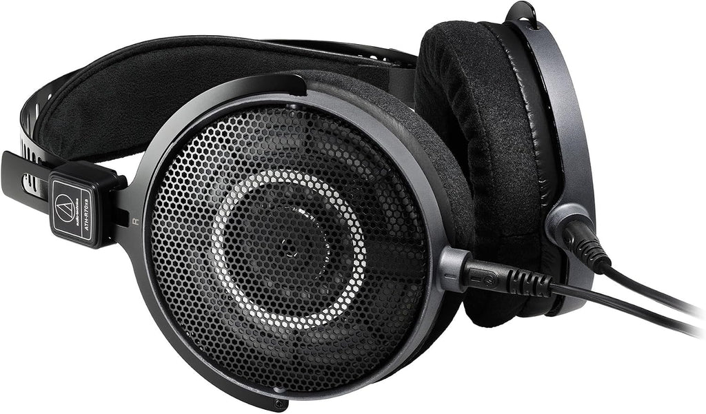 Audio-Technica ATH-R70xa Professional Open-Back Reference Headphones - Black Bundle with Case, Stand, Cable, and Austin Bazaar Polishing Cloth