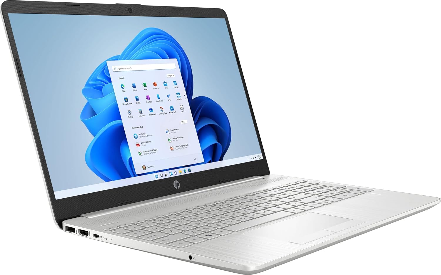 HP 15 Laptop, 15.6' HD Touchscreen, Intel Core i5-1135G7 Processor, 32GB DDR4 RAM, 1TB PCIe NVMe SSD, Backlit Keyboard, Fingerprint Reader, Wi-Fi 5, Windows 11 Home, Silver