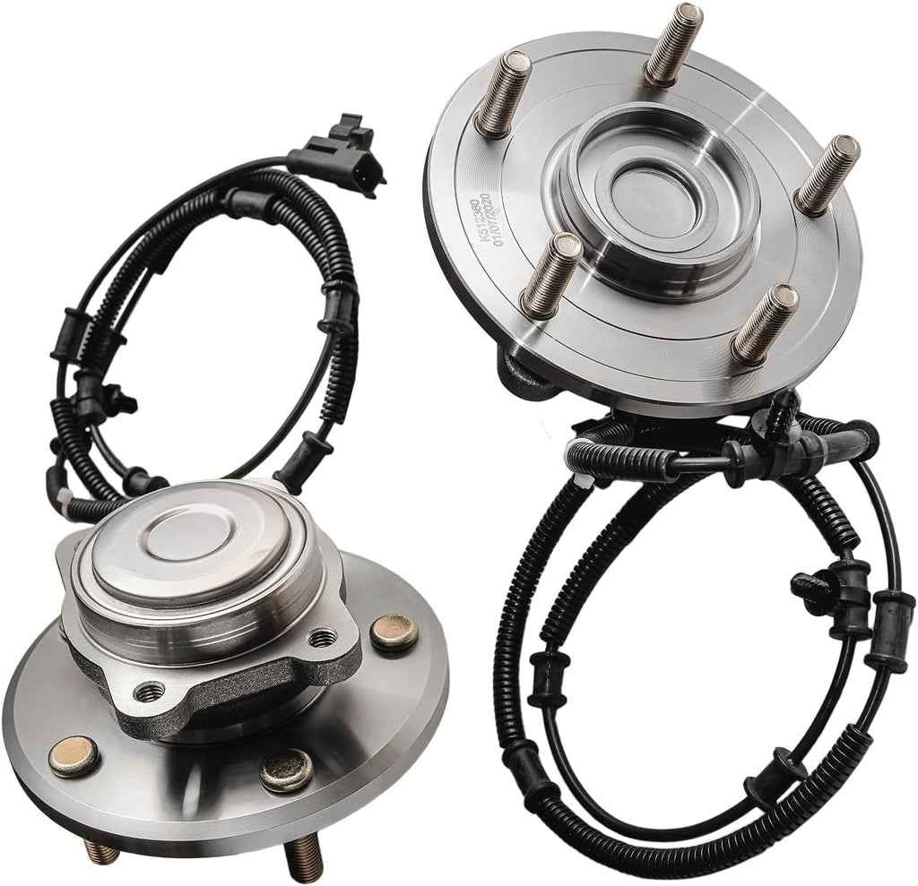 Detroit Axle - Brake Kit for 08-11 Dodge Grand Caravan Chrysler Town & Country 09-11 VW Routan, Disc Brake Rotors Wheel Bearing Hubs Wheel Replacement: 11.89' inch Front and 12' inch Rear Rotor