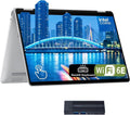 HP OmniBook 5 Flip 2-in-1 Laptop, 14' 2K Touchscreen Display, Intel Core 5 120U Processor, 8GB RAM 1TB SSD, Wi-Fi 6E, Bluetooth 5.3, Backlit Keyboard, 256gb 9H docking station, Windows 11 Home, Silver