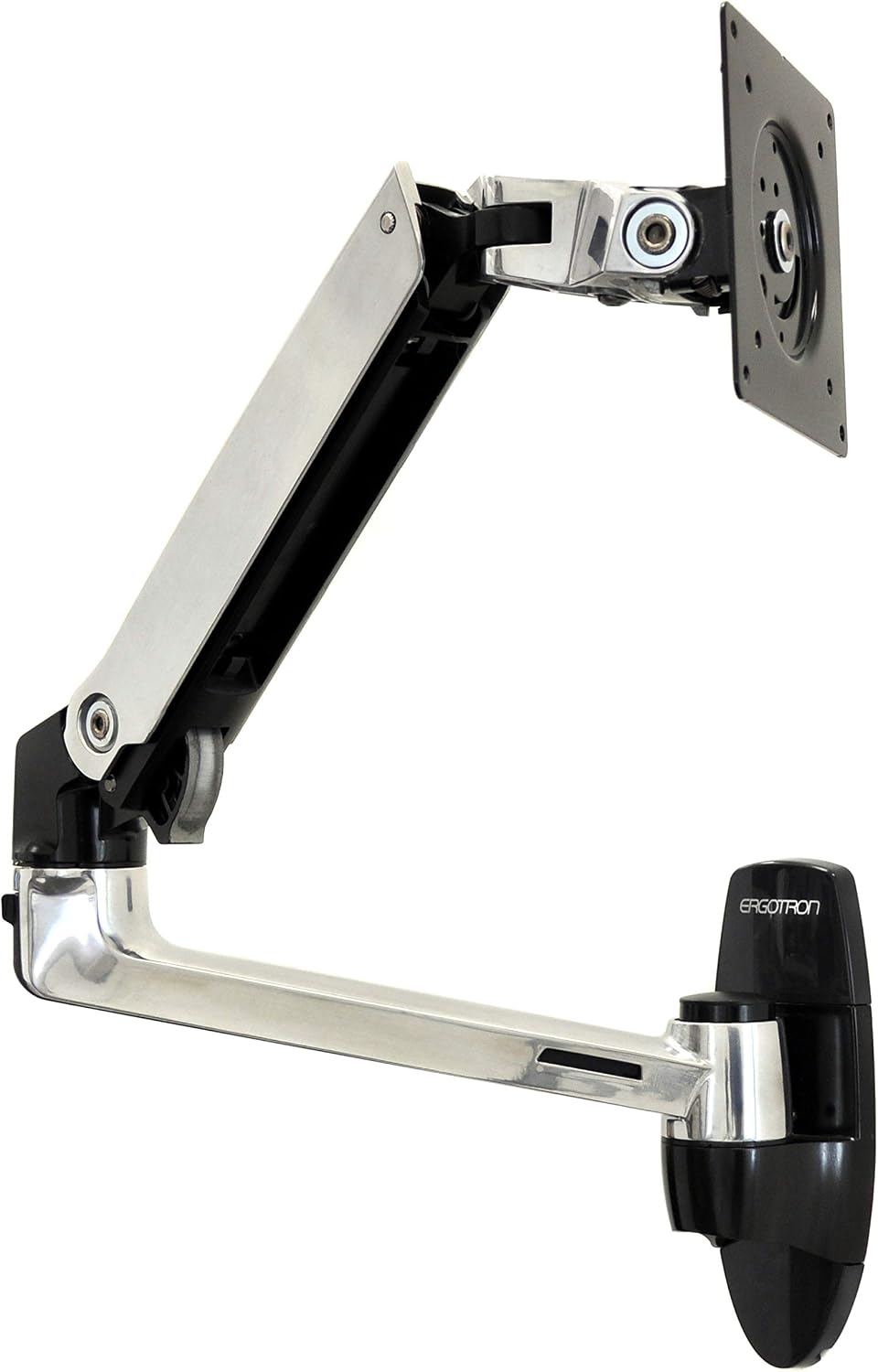 Ergotron – LX Single Monitor Arm, VESA Wall Mount – for Monitors Up to 34 Inches, 7 to 25 lbs – Polished Aluminum