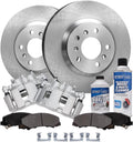 Detroit Axle - Front Brake Kit for 2006-2013 Chevrolet Impala Monte Carlo Buick Lucerne Disc Brake Rotors Ceramic Brakes Pads Brake Calipers Replacement