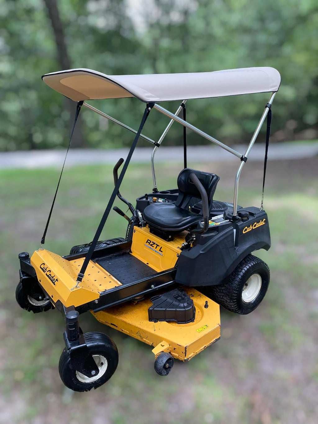 Sun Shade Canopy for Zero Turn Lawn Mower - Fits Cub Cadet, John Deere, Kubota, Troy-Bilt & Other Brands - Reduce Heat and Glare with this Umbrella Canopy for your Zero Turn Mower, Patent Pending