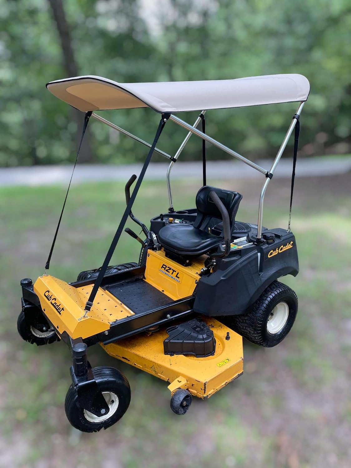 Sun Shade Canopy for Zero Turn Lawn Mower - Fits Cub Cadet, John Deere, Kubota, Troy-Bilt & Other Brands - Reduce Heat and Glare with this Umbrella Canopy for your Zero Turn Mower, Patent Pending