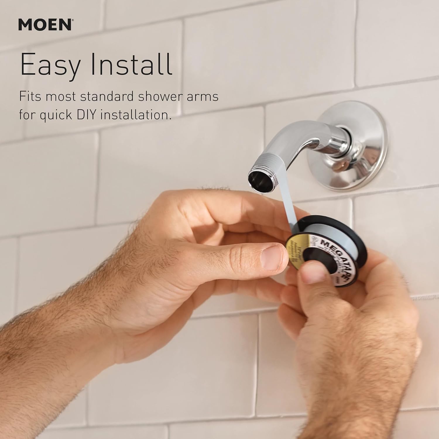 Moen S6345EPBN Velocity Eco-Performance Two-Function 8-1/2' Diameter Spray Rainshower Showerhead, Brushed Nickel