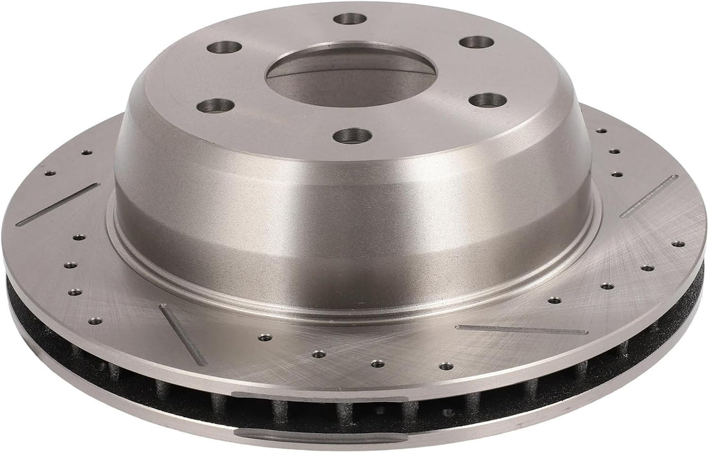 CCIYU D834 55084 Brake Kit Fit For Chevy For Avalanche 1500 2002-2006,For Silverado 1500 2001-2006,For Suburban 1500 2000-2006,For Tahoe 2000-2006, Rear Disc Brake Rotor and Pad Set 6PCS