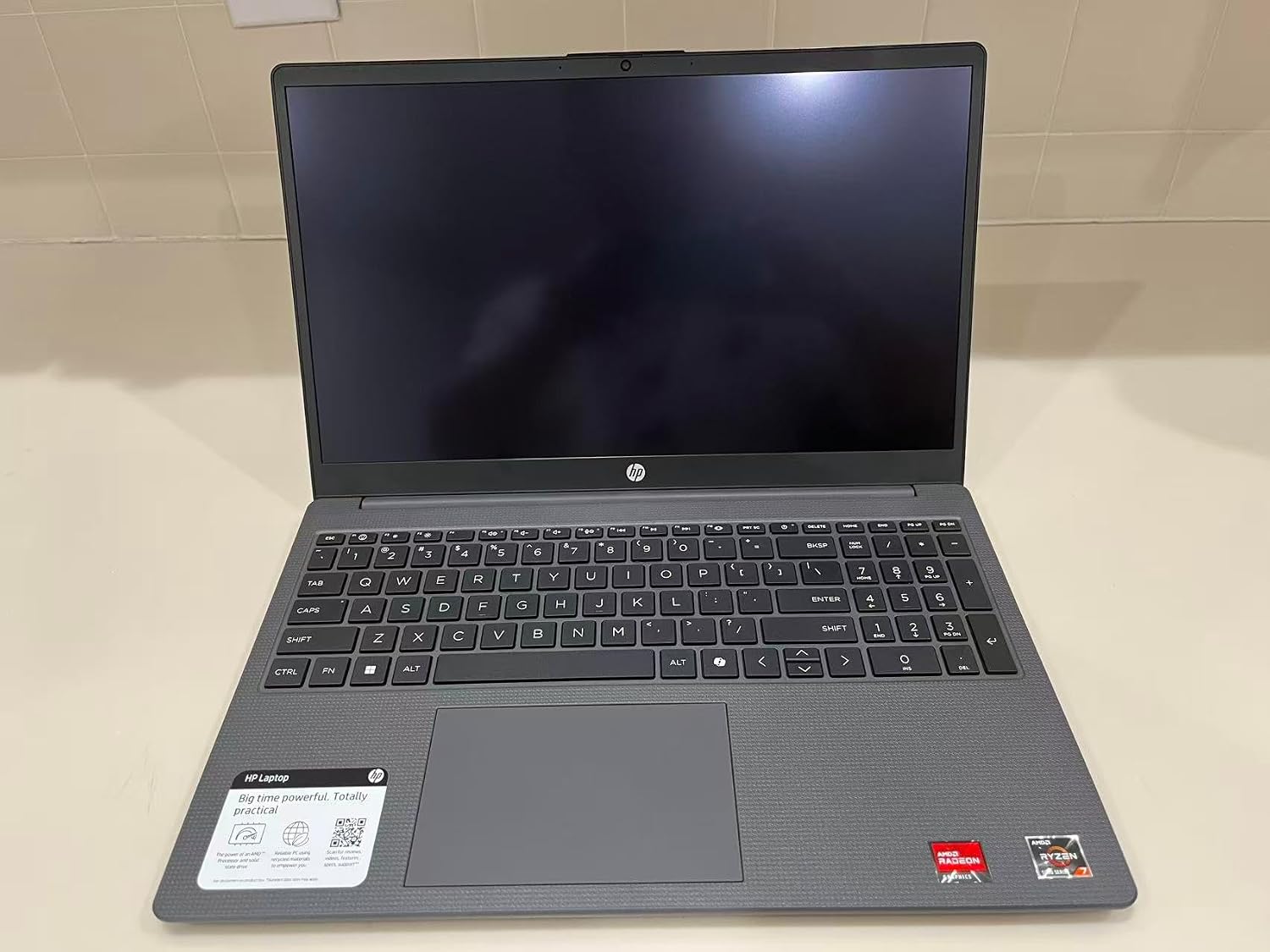 HP 15.6 inch Business Laptop, FHD Touchscreen Display, AMD Ryzen 7 5825U, 16 GB RAM, 512 GB SSD, AMD Radeon Graphics, Windows 11 Home