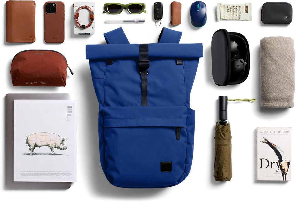 Bellroy Classic Rolltop (commuter backpack with 16' laptop sleeve, luggage pass-through, and two access points) - Indigo