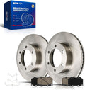 KAX Front Brake Kit for Toyota Tundra 2000-2003, Sequoia 2001-2003, 12.55inch Brake Rotors Pads Kit, #31267+D812 Front Brakes