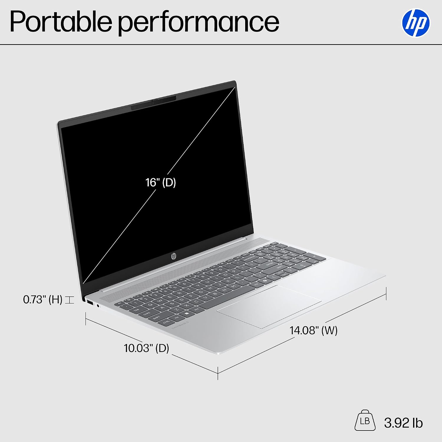 HP OmniBook 5 16' 2K Touchscreen Laptop | Intel Core Ultra 5 225U(Beats i7-1355U) | 16GB LPDDR5x RAM, 1TB SSD | Backlit KB, Fast Charge, Win11, Copilot PC | Portatil Work Business College | w/Mouse