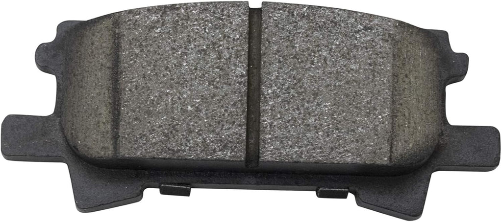 TRQ Performance Rear Brake Pad and Rotor Set Ceramic Coated Drilled Slotted Vented Rotors Calipers Compatible with 2004-2007 Toyota Highlander