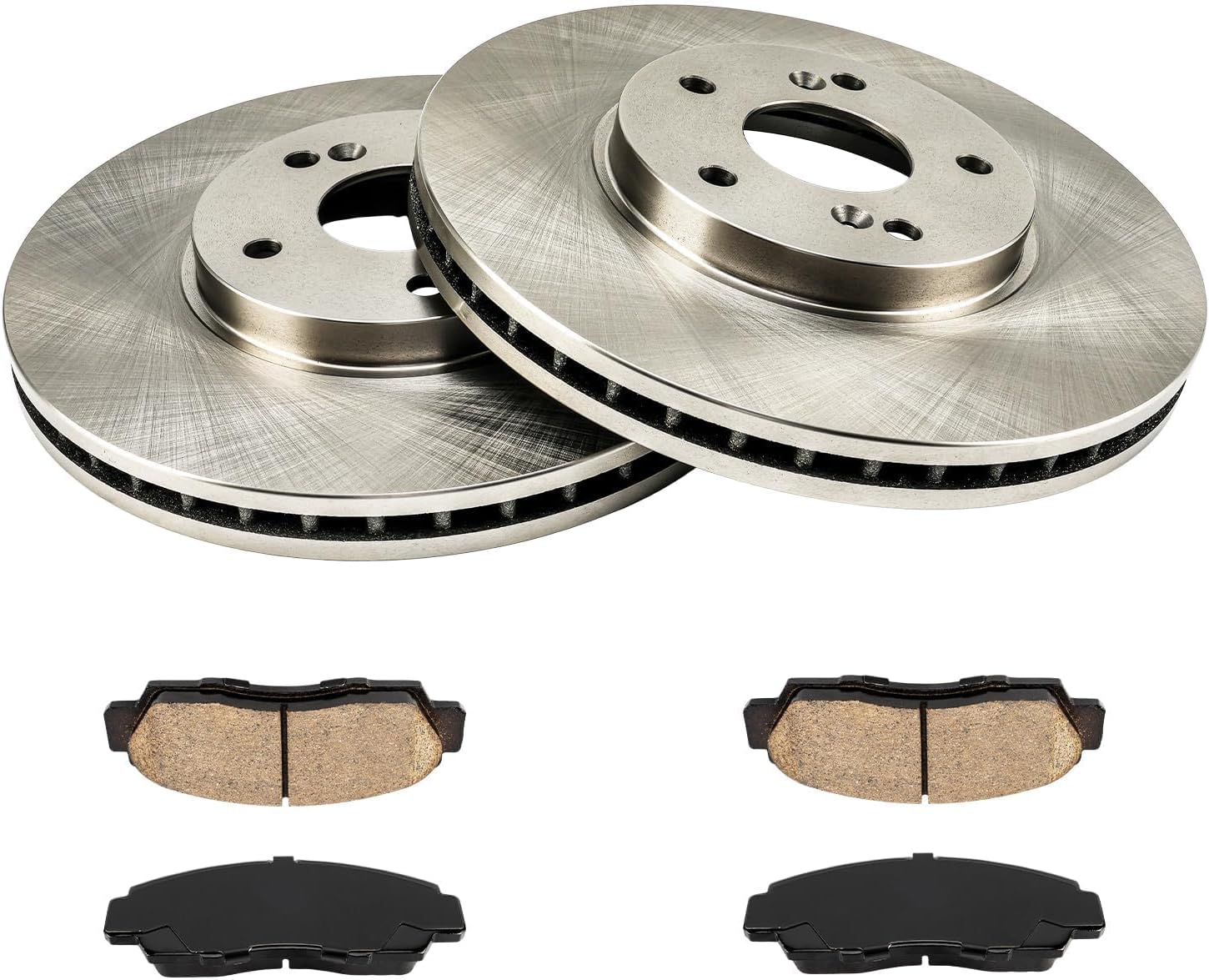 KAX Front Brake Kit for Honda Accord 2012, Acura TSX 2011-2014, 11.81inch Brake Rotors Pads Kit, #31275+D1506 Front Brakes