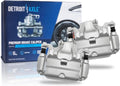 Detroit Axle - Front 2pc Brake Calipers for 2010-2013 Nissan Altima, 2011-2012 Sentra, 2 Disc Brake Calipers with Brackets Replacement