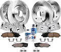 Detroit Axle - 11.57 inch (294mm) Front and 10.31 inch (262mm) Rear Disc Brake Rotors Pads Calipers Replacement for 2007-2017 Jeep Compass Patriot