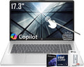 HP 17.3 inch Touchscreen Laptop, HD+ BrightView Display, Intel Ultra 7 255U 12-Core(Beat Core 7 150U),16GB DDR5, 1TB SSD, Copilot AI, Backlit KB, Long Battery, Win11 Pro, w/128GB External SSD&Stylus