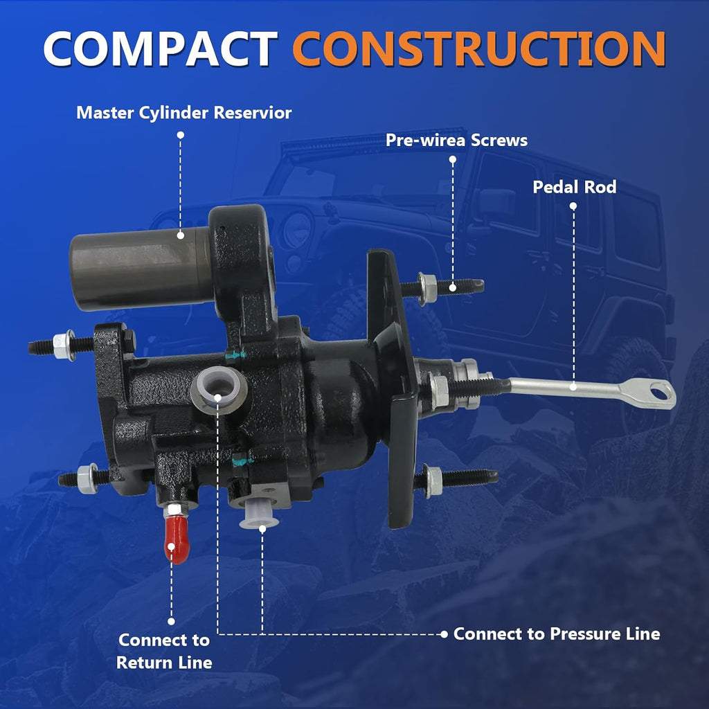 MAXFAVOR Power Brake Booster Hydraulic Replacement for Chevy Express 1500/2500 2004 2005 2006 2007 Booster OE#52-7369