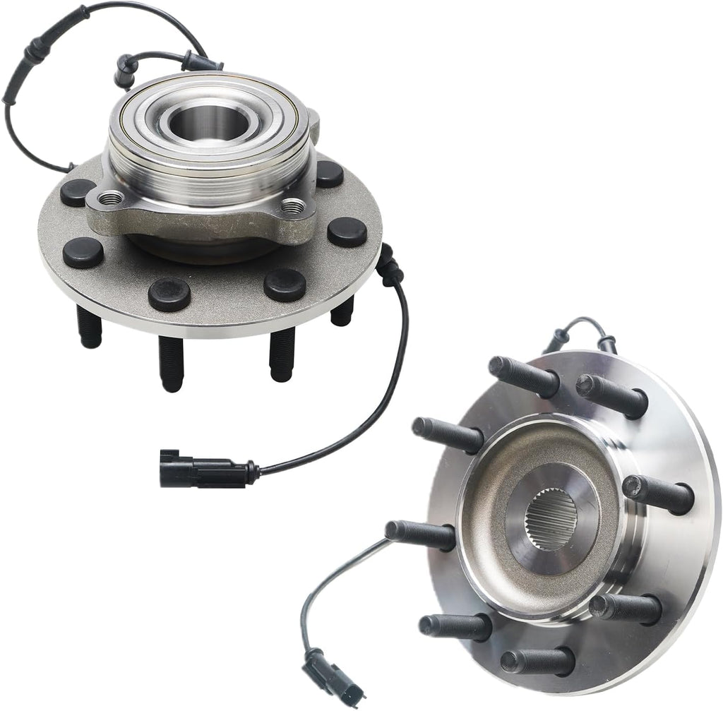 Detroit Axle - 4WD Front Brake Kit Axle Shafts Suspension Kit for 2006-2008 Ram 2500 3500, 13.91 inch Disc Brake Rotors Ceramic Brakes Pads Tie Rods Ball Joints 2007 Replacement : 1st Design