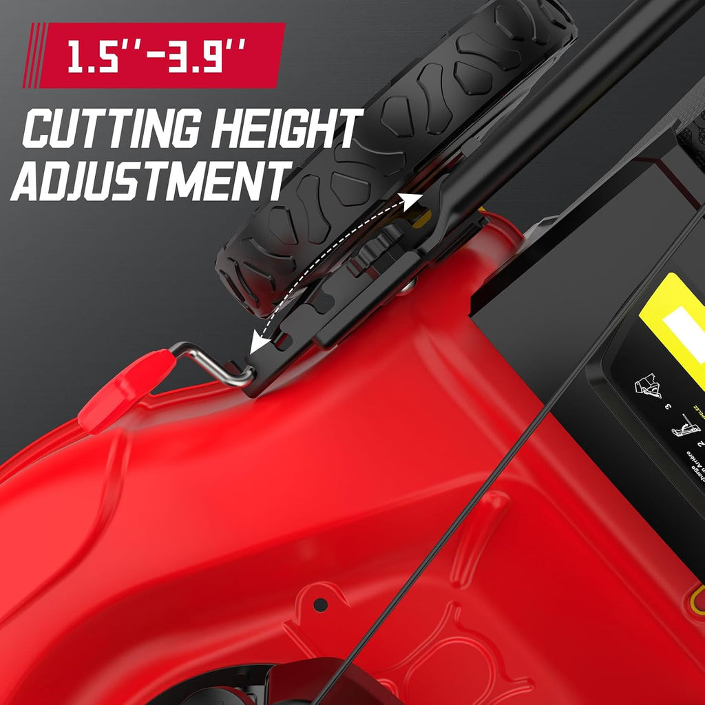 PowerSmart 21' Gas Lawn Mower, 140cc B&S E550 Engine, 3-in-1 with Bagging, High Wheels, Lightweight, Easy Assembly, Cordless Push Lawn Mowers for Garden Yard