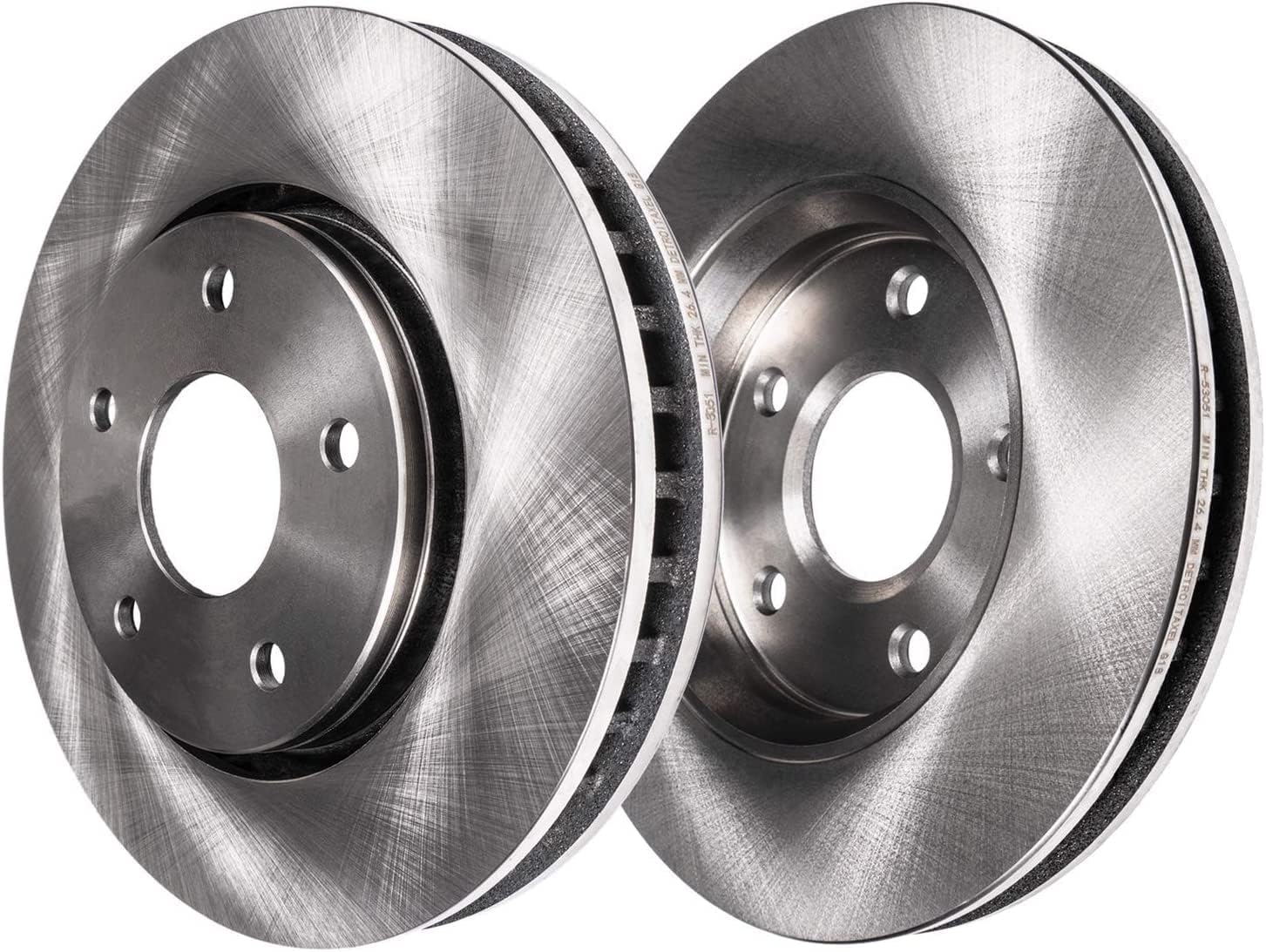 Detroit Axle - Front Brake Kit for 07-16 Toyota Tundra, 08-16 Sequoia, Disc Brake Rotors Ceramic Brake Pads Brake Caliper 2008 2009 2010 2011 2012 2013 2014 2015 2016 Replacement