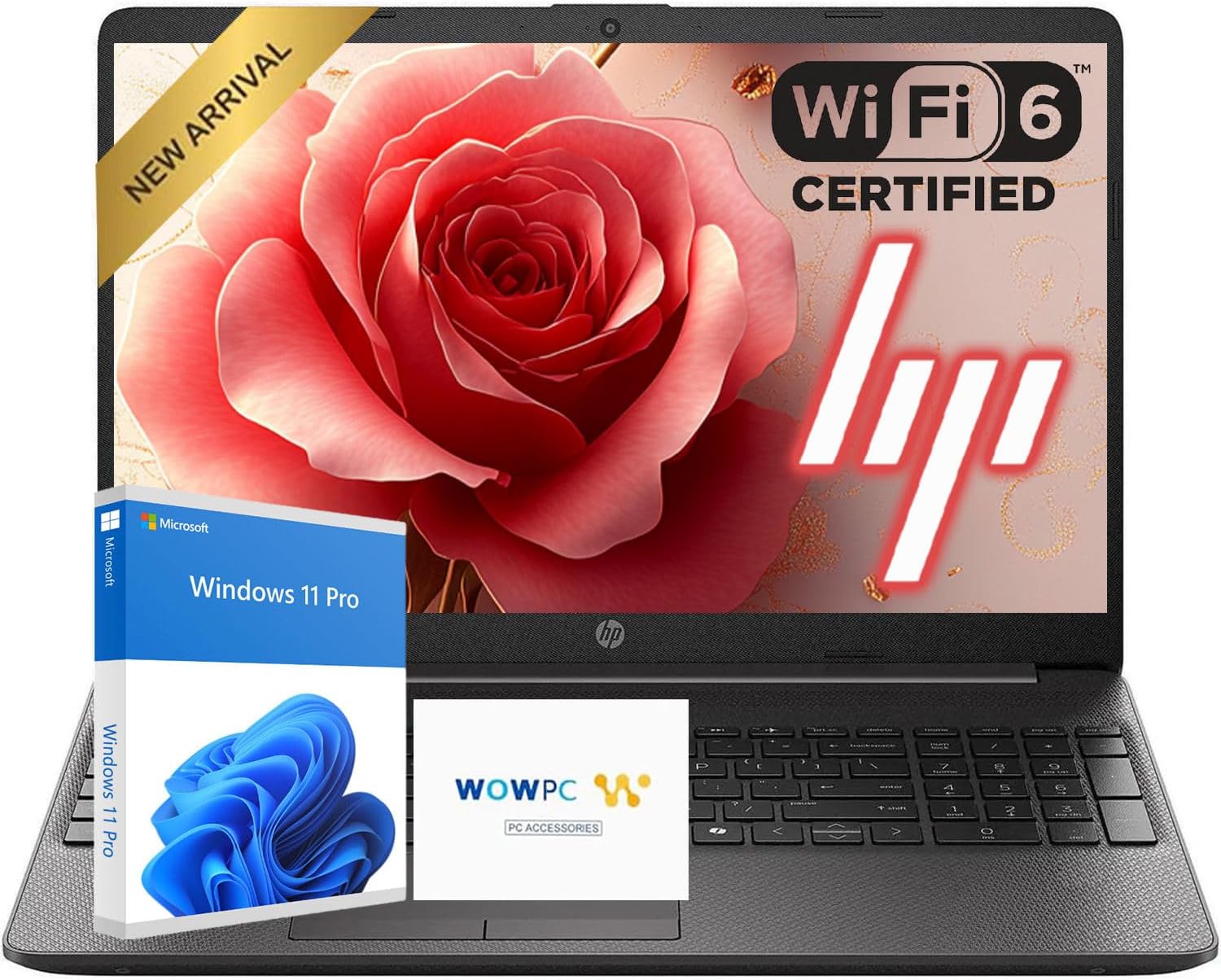 HP 15.6' FHD Laptop Computer | Latest AMD High-Performance CPU | 32GB RAM | 1TB SSD | Windows 11 Pro | Fast Wi-Fi 6 & Bluetooth 5 | Long Battery Life | Up to 10H Battery for Work & School