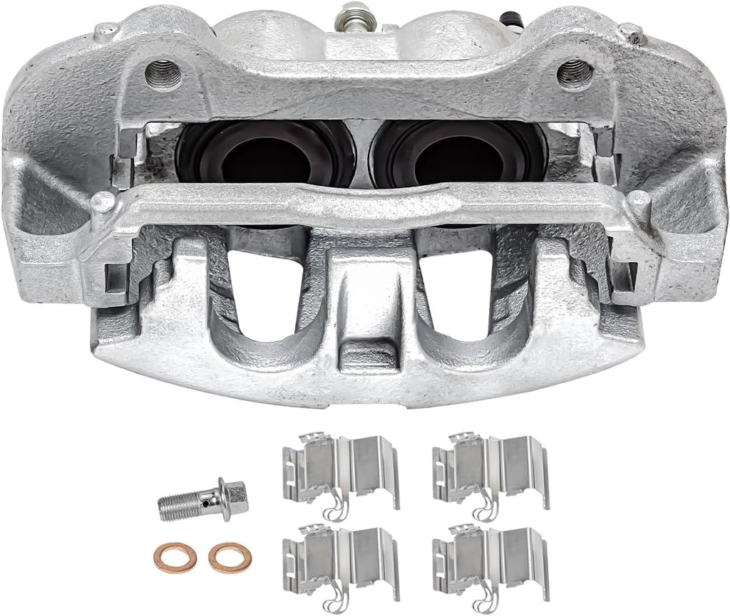 Detroit Axle - Front 2pc Brake Calipers for Chrysler Pacifica Town & Country Dodge Grand Caravan Ram C/V Routan, 2 Disc Brake Calipers Replacement