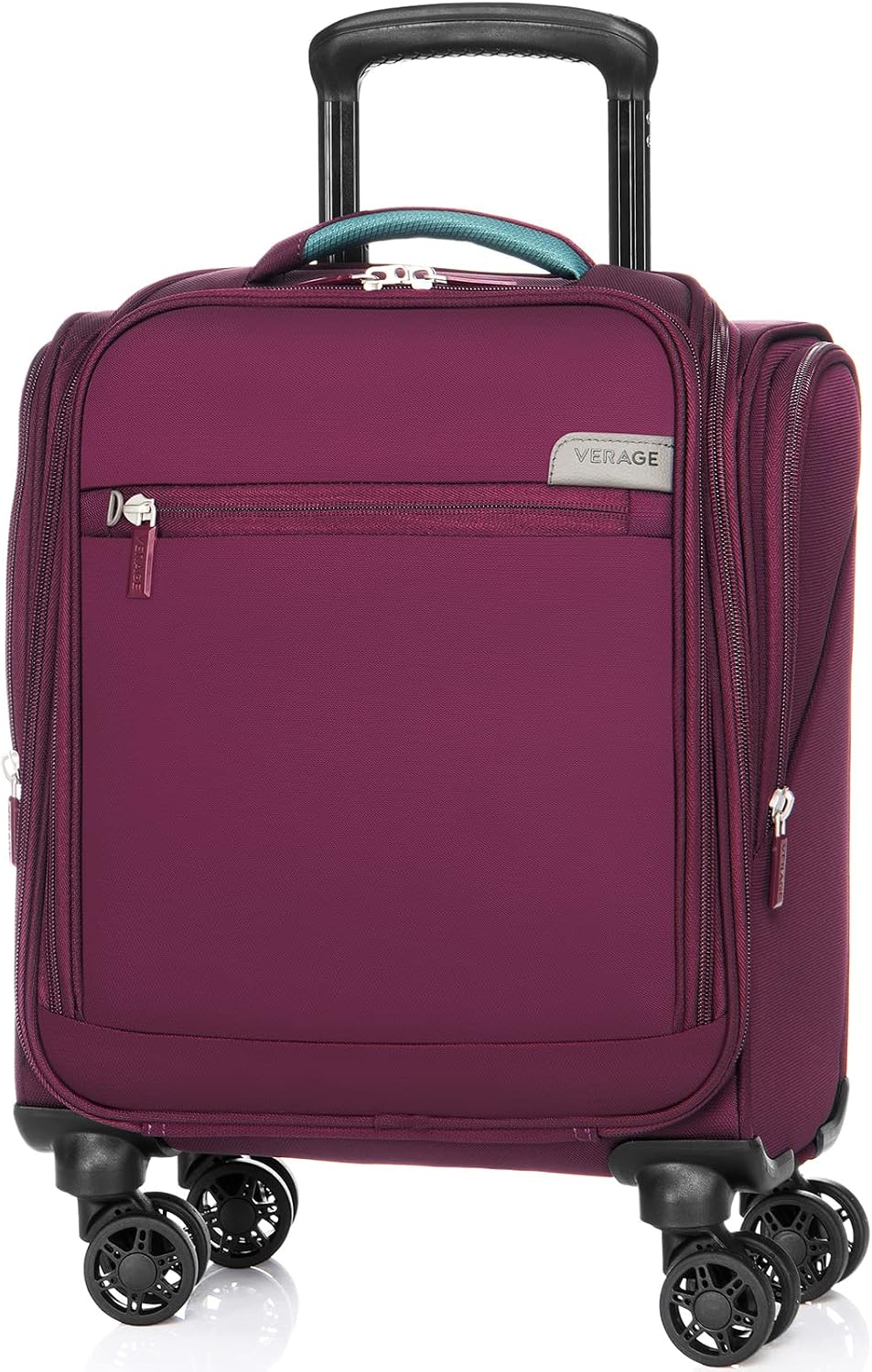 Verage Carry On Underseat Luggage with Wheels & USB Port, 14 Inch Wheeled Spinner Bag Carry-on Luggages for Airlines, Lightweight Suitcase Men Women, Pilots and Crew (14-Inch Compact Underseat)