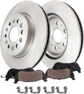 Detroit Axle - Rear Brake Kit for 2017-2020 GMC Acadia Cadillac XT5, 2018-2020 Chevrolet Traverse Buick Enclave, 2019-2020 Blazer, 2020 XT6, Brakes Rotors Brake Pads Replacement: 12.40 inch Rotor
