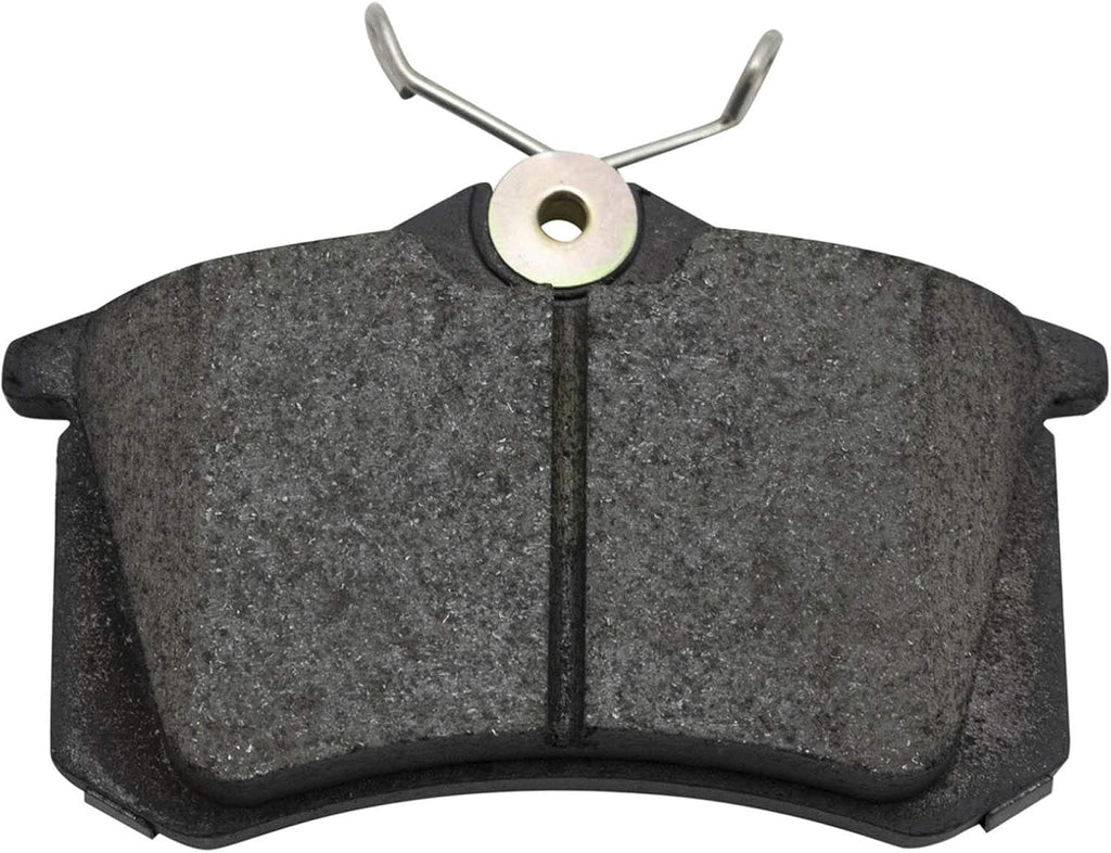 TRQ Performance Rear Brake Pad and Rotor Set Ceramic Solid Rotors Calipers Compatible with 2007-2010 Volkswagen Beetle