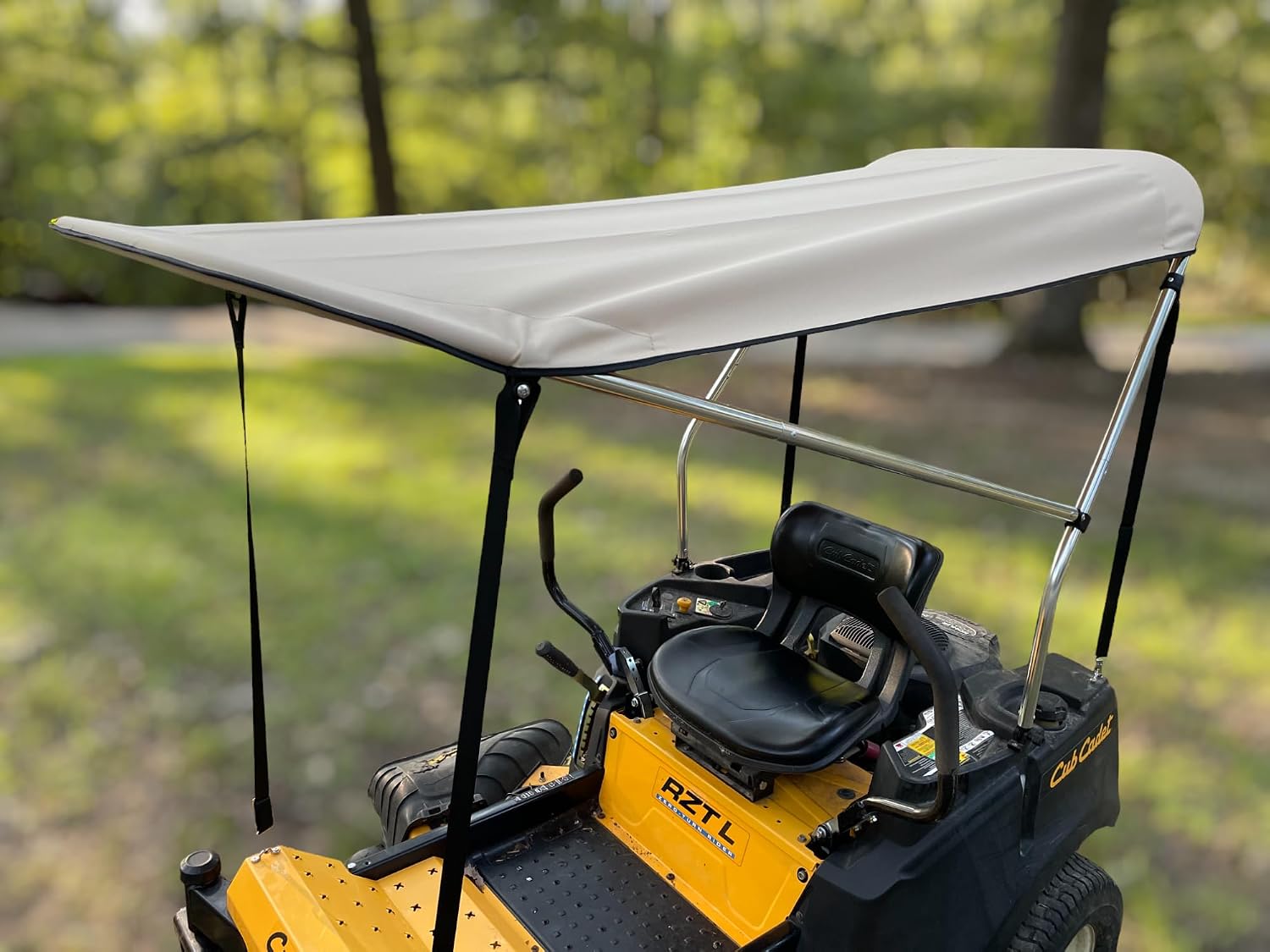 Extra Large Sun Shade Canopy for Zero Turn Lawn Mower - Compatible with John Deere, Kubota, Cub Cadet, Troy-Bilt & Others- Reduce Heat and Glare with this Umbrella Canopy for your Zero Turn Mower