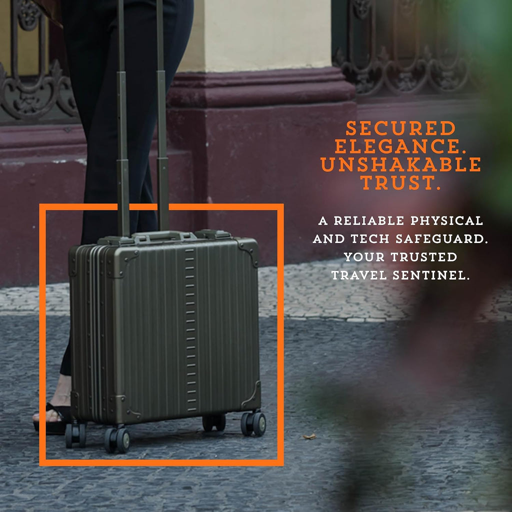 All Aluminum Lightweight 17' Deluxe Rolling Laptop Catalog Case for Men and Women | Vertical Opening Carry-On Bag with TSA Locks & Aircraft-Grade Aluminum Frame - Optimal Travel Companion (Champagne)