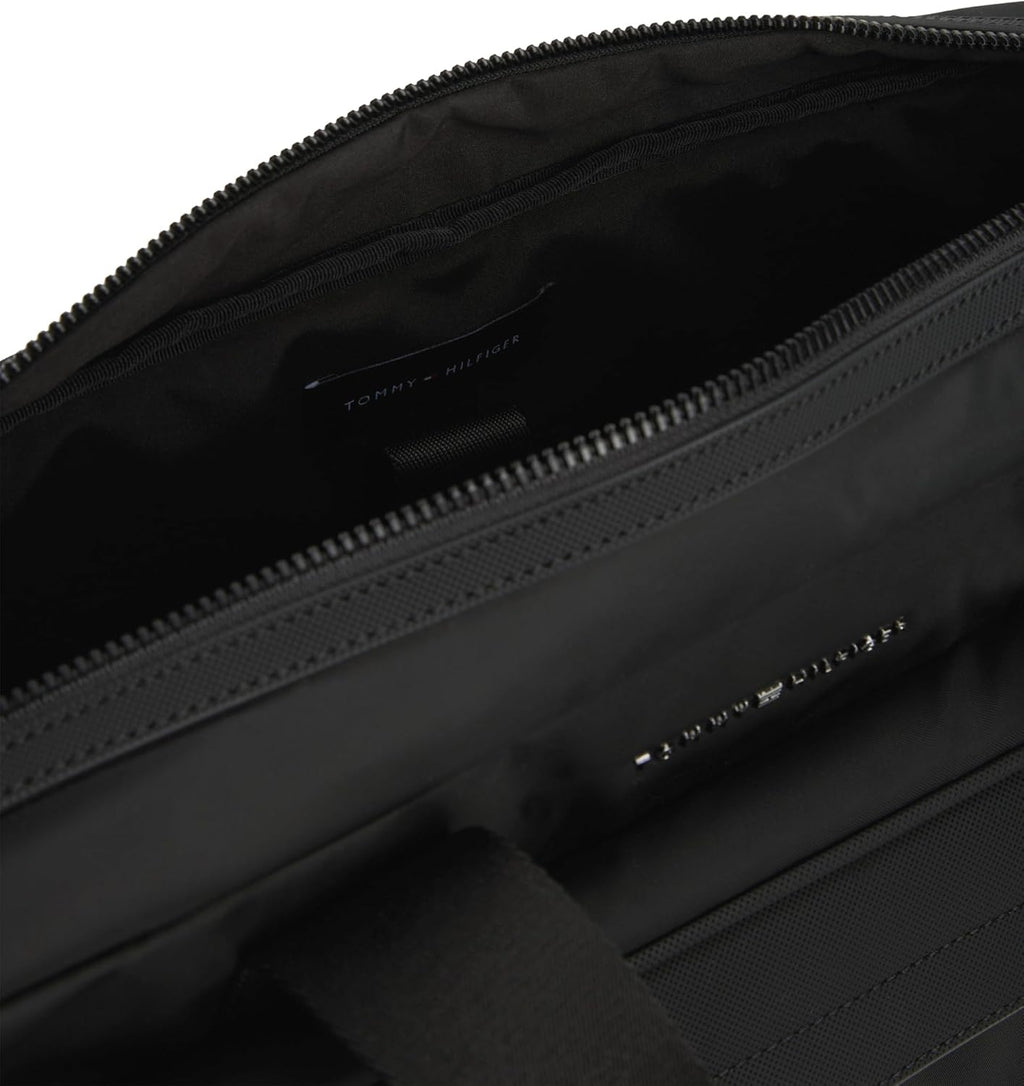 Tommy Hilfiger Mens Repreve Computer Bag, Black