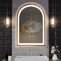 24' x 36' LED Bathroom Mirror with Lights, Gold Arched LED Mirror for Bathroom, Lighted, Anti-Fog, Dimmable Adjustable, 3 Colors, Vertical/Horizontal, CRI90+,Touch Button